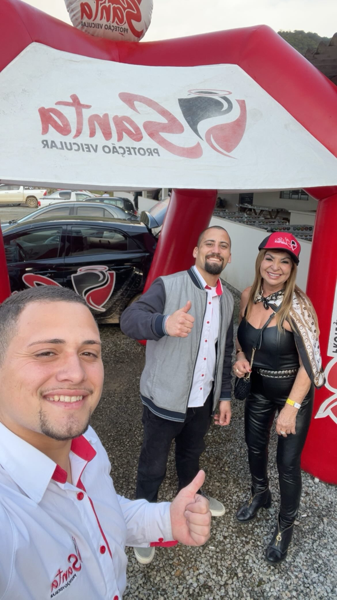 Equipe da Santa Proteção Veicular em ação local
